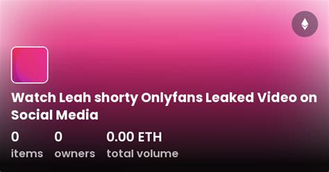 leah shorty onlyfans leaked|@LeahShorty4 